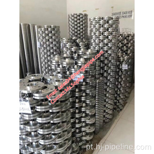 material de flange de pescoço de solda 304 PN16